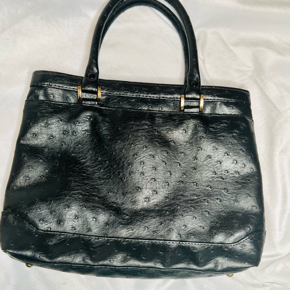 Bueno Black Medium Purse Satchel Style Zippered